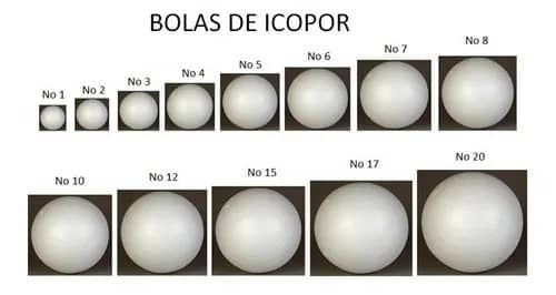 BOLAS DE ICOPOR #5