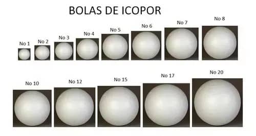 Bola de icopor # 17