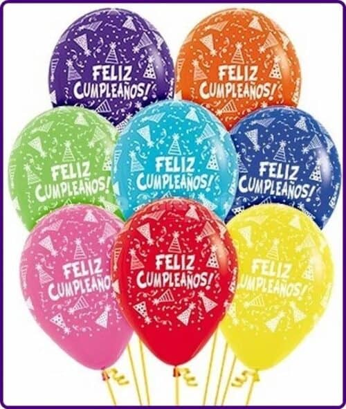 GLOBOS DE CUMPLEAÑOS