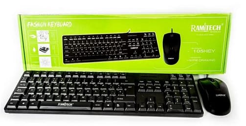 TECLADO Y MOUSE DE CABLE